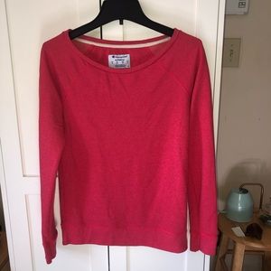 Champion sweater - pink, crew neck, women’s, small